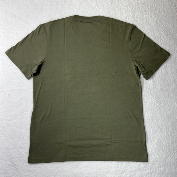 Lacoste Logo T-Shirt Cotton Short Sleeve Olive‎ Green Men's US Size 2XL VTG NWT - Picture 2 of 9